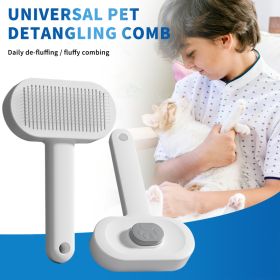 Efficient Universal Pet Hair Removal Comb, Gently Smoothing Out The Tangled Hair Of Your Beloved Pet, Carefully Caring For Every Gentle Touch (Option: Grey)
